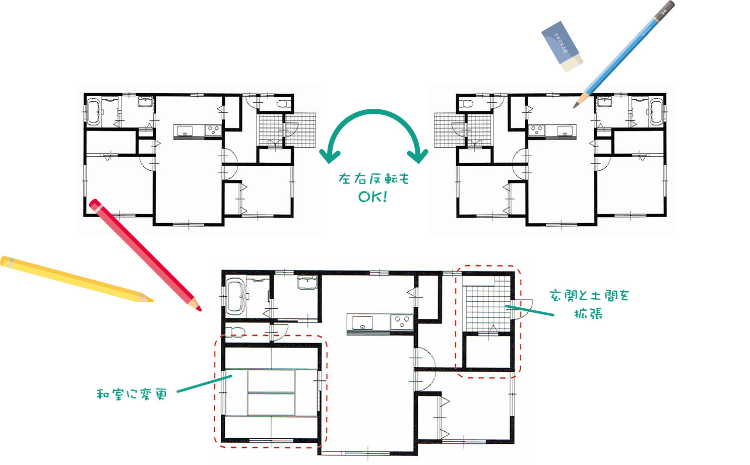 オリジナルの間取りを作ってみよう！